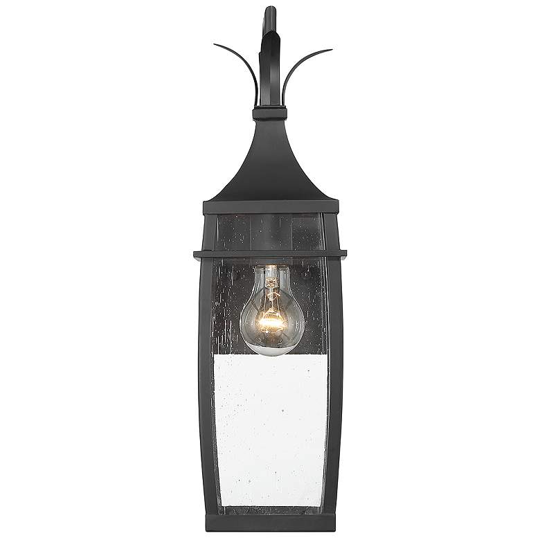 Image 3 Montpelier 1-Light Outdoor Wall Lantern in Matte Black more views