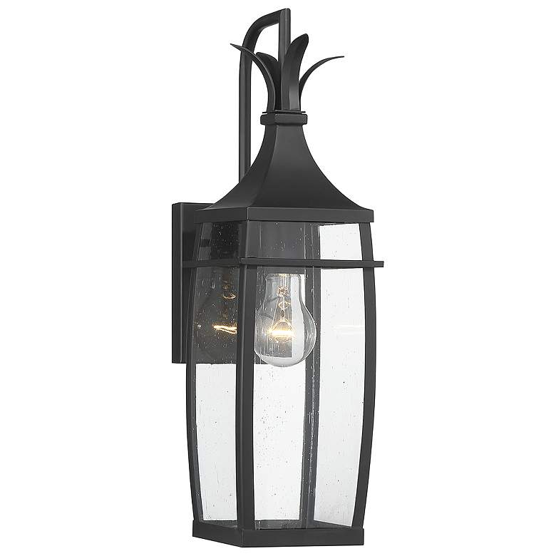 Image 1 Montpelier 18 1/2" High Matte Black Outdoor Wall Light