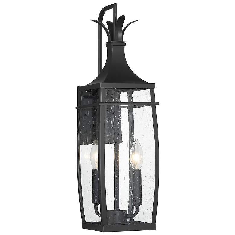Image 1 Montpelier 2-Light Outdoor Wall Lantern in Matte Black