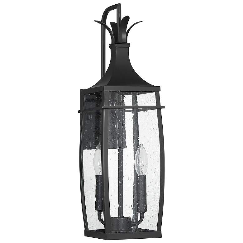 Image 2 Montpelier 2-Light Outdoor Wall Lantern in Matte Black more views