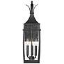 3_Montpelier 25" High Matte Black 3-Light Outdoor Wall Light more views