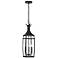 Montpelier 25"H Matte Black 3-Light Outdoor Hanging Light
