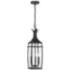Montpelier 25"H Matte Black 3-Light Outdoor Hanging Light