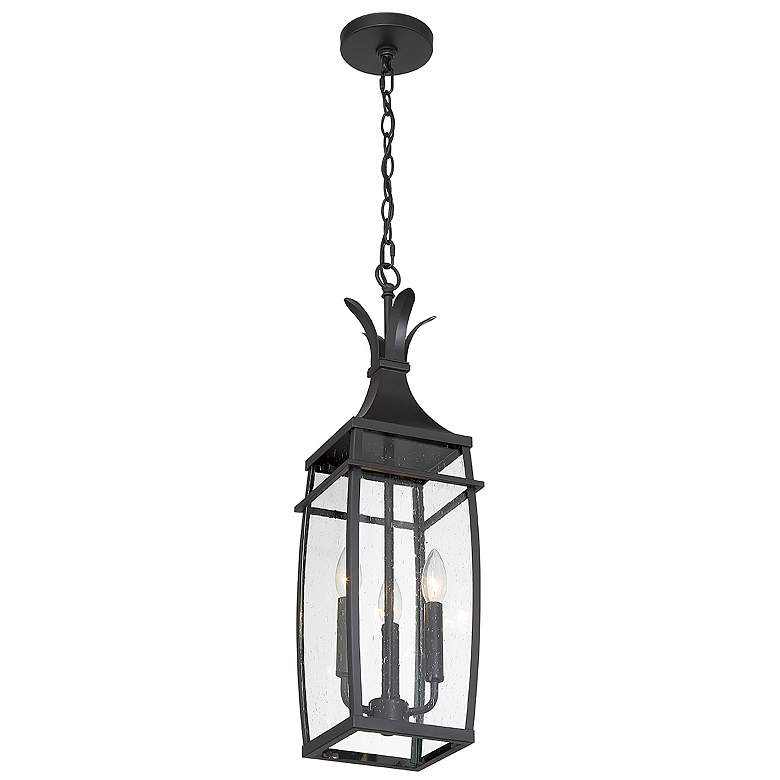 Image 3 Montpelier 25"H Matte Black 3-Light Outdoor Hanging Light more views