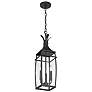 3_Montpelier 25"H Matte Black 3-Light Outdoor Hanging Light more views