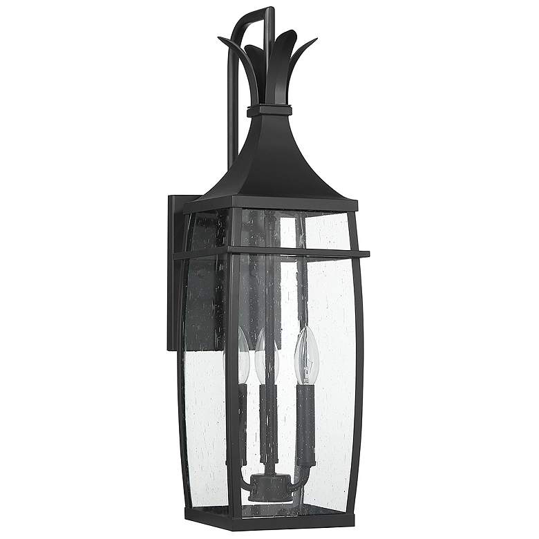Image 2 Montpelier 3-Light Outdoor Wall Lantern in Matte Black more views