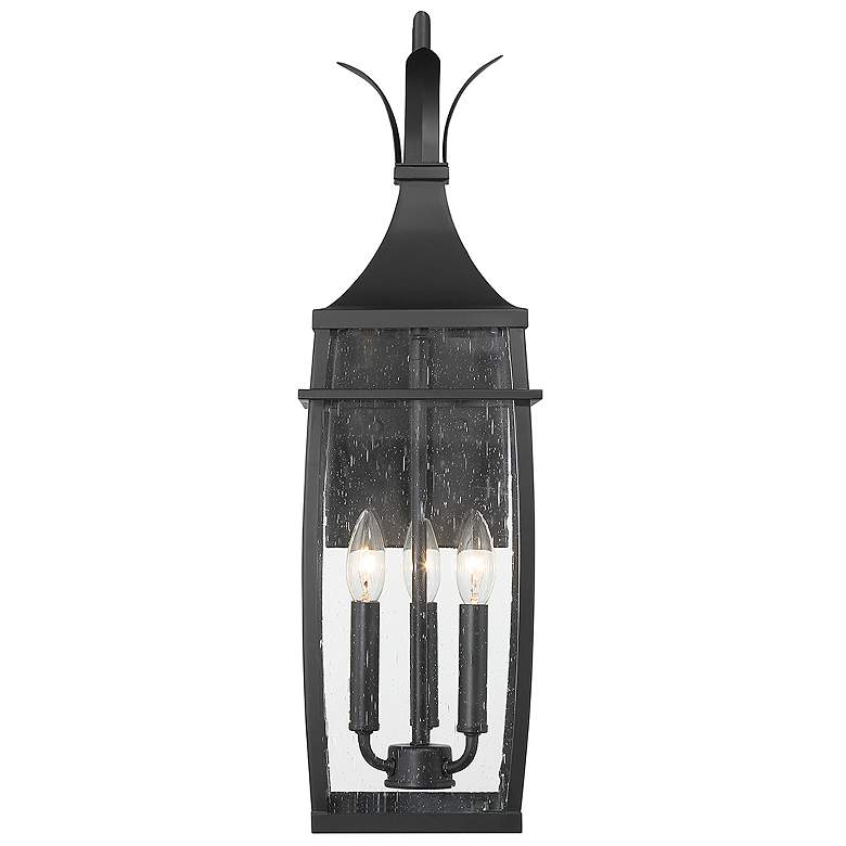Image 3 Montpelier 3-Light Outdoor Wall Lantern in Matte Black more views