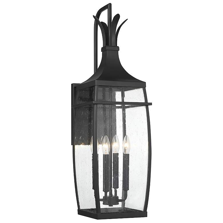 Image 1 Montpelier 4-Light Outdoor Wall Lantern in Matte Black