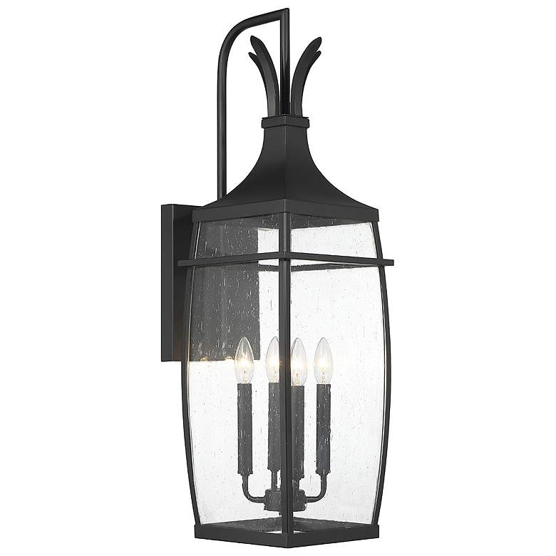 Image 4 Montpelier 4-Light Outdoor Wall Lantern in Matte Black more views