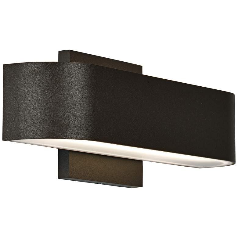 Image 1 Montreal 2 1/2 inch High Bronze 2-Light LED Outdoor Wall Light