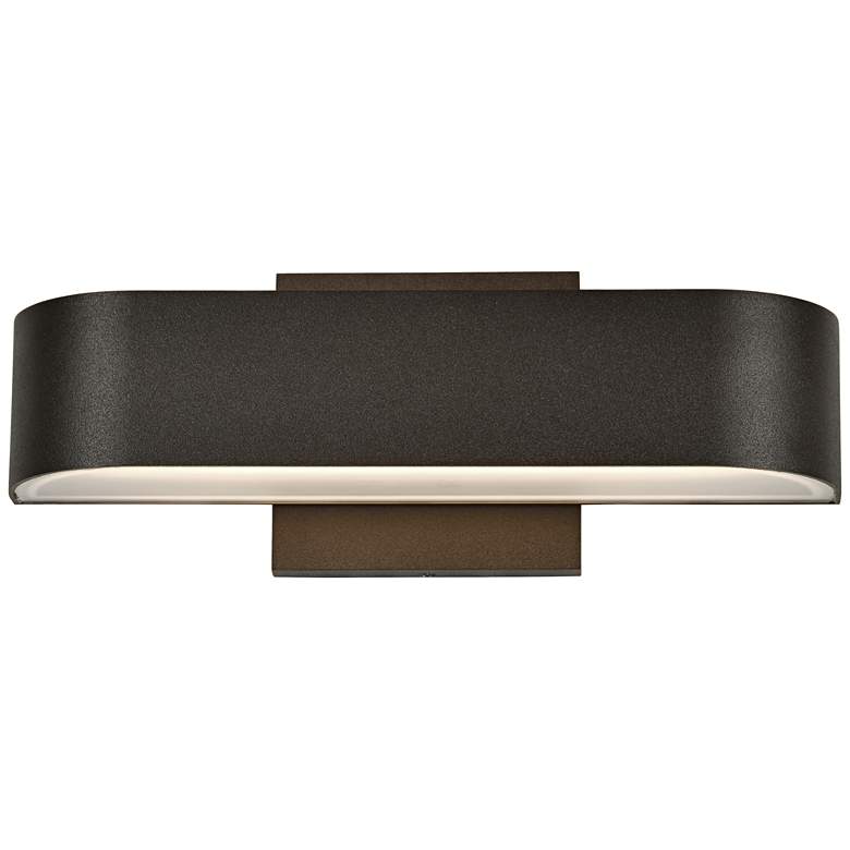 Image 2 Montreal 2 1/2 inch High Bronze 2-Light LED Outdoor Wall Light more views