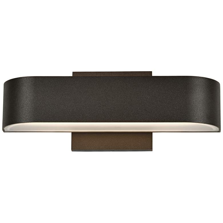 Image 2 Montreal 2 1/2" High Bronze 2-Light LED Outdoor Wall Light more views