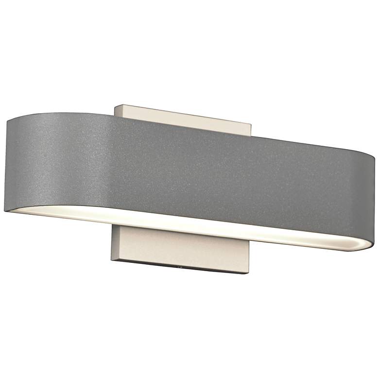 Image 2 Montreal 2 1/2 inch High Satin 2-Light LED Outdoor Wall Light
