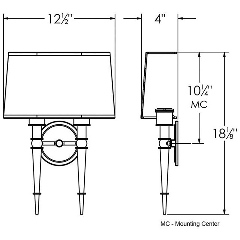 Image 5 Montrose 18 1/4" High Oil-Rubbed Bronze LED Wall Sconce more views