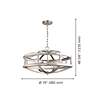 4_Montrose - 4-Light Chandelier - Acacia Wood and Brushed Nickel more views