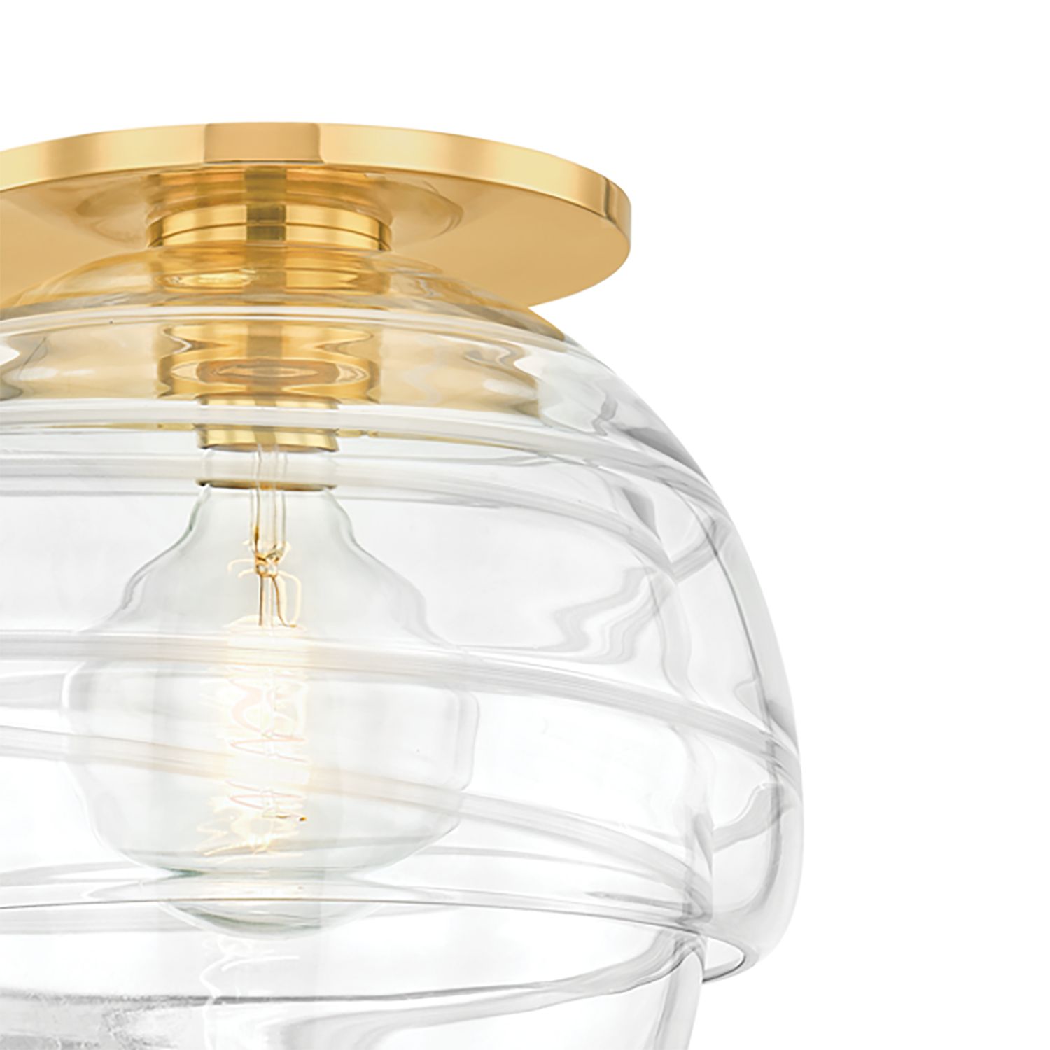 Image 3 Montvale 13" Wide Aged Brass Double-Shade Ceiling Light more views