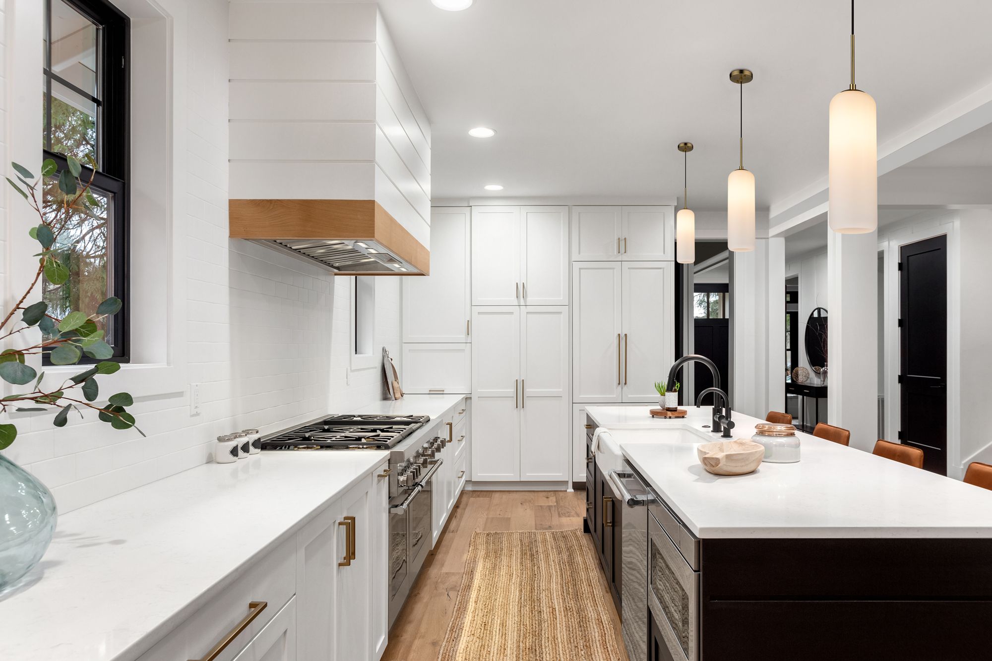 Image 2 Monty 5 1/4" Wide Heritage Brass and Opal Glass Mini Pendant more views