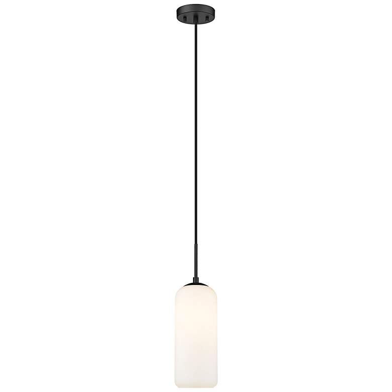Image 5 Monty 5 1/4" Wide Matte Black Mini Pendant more views