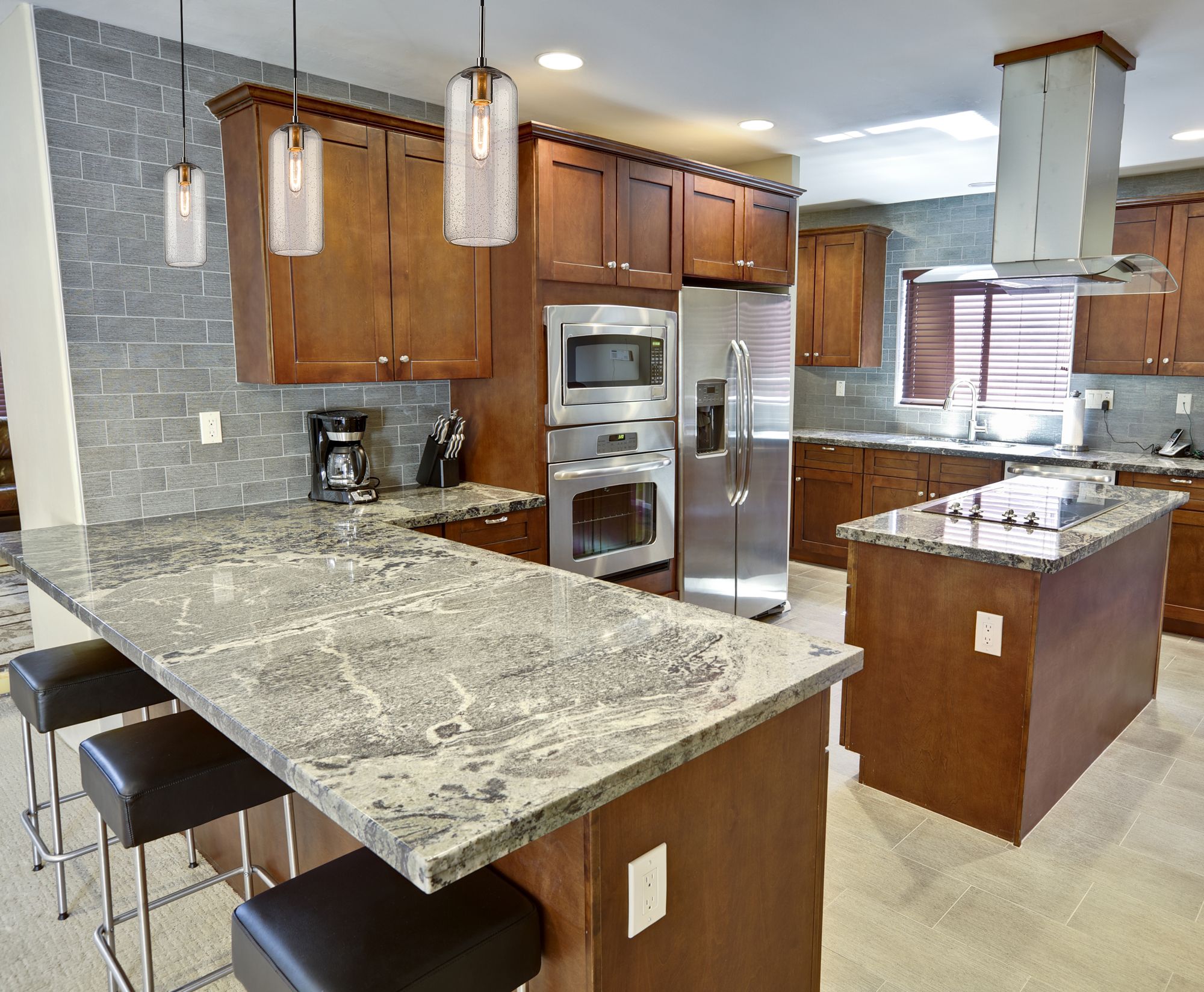 Image 2 Monty 5 1/4"W Brushed Nickel and Clear Glass Mini Pendant more views