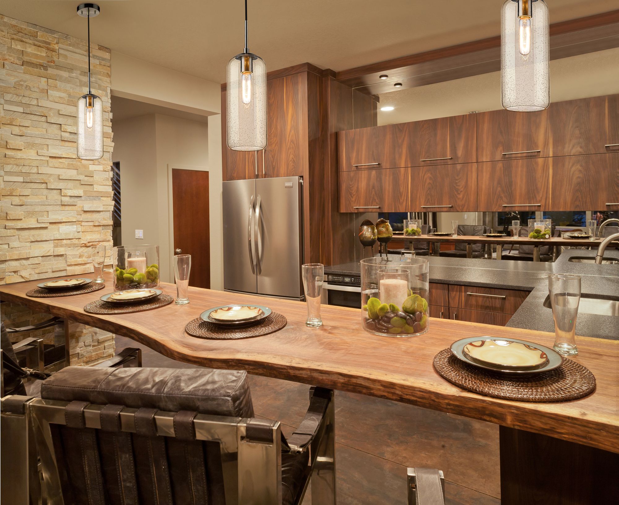 Image 3 Monty 5 1/4"W Brushed Nickel and Clear Glass Mini Pendant more views