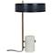 Monty Antique Brass and Natural Marble Accent Table Lamp