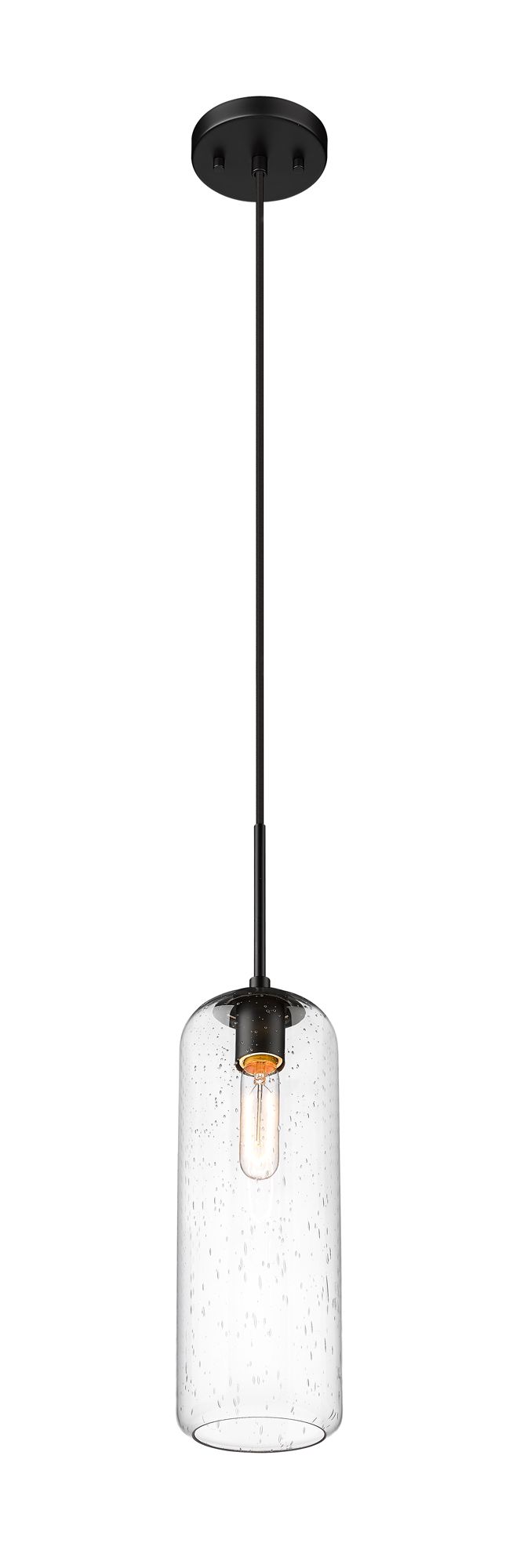 Image 3 Monty by Z-Lite Matte Black 5.25 inch 1 Light Pendant more views
