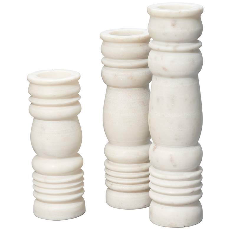 Image 1 Monument Marble Candlesticks (Set of 3)
