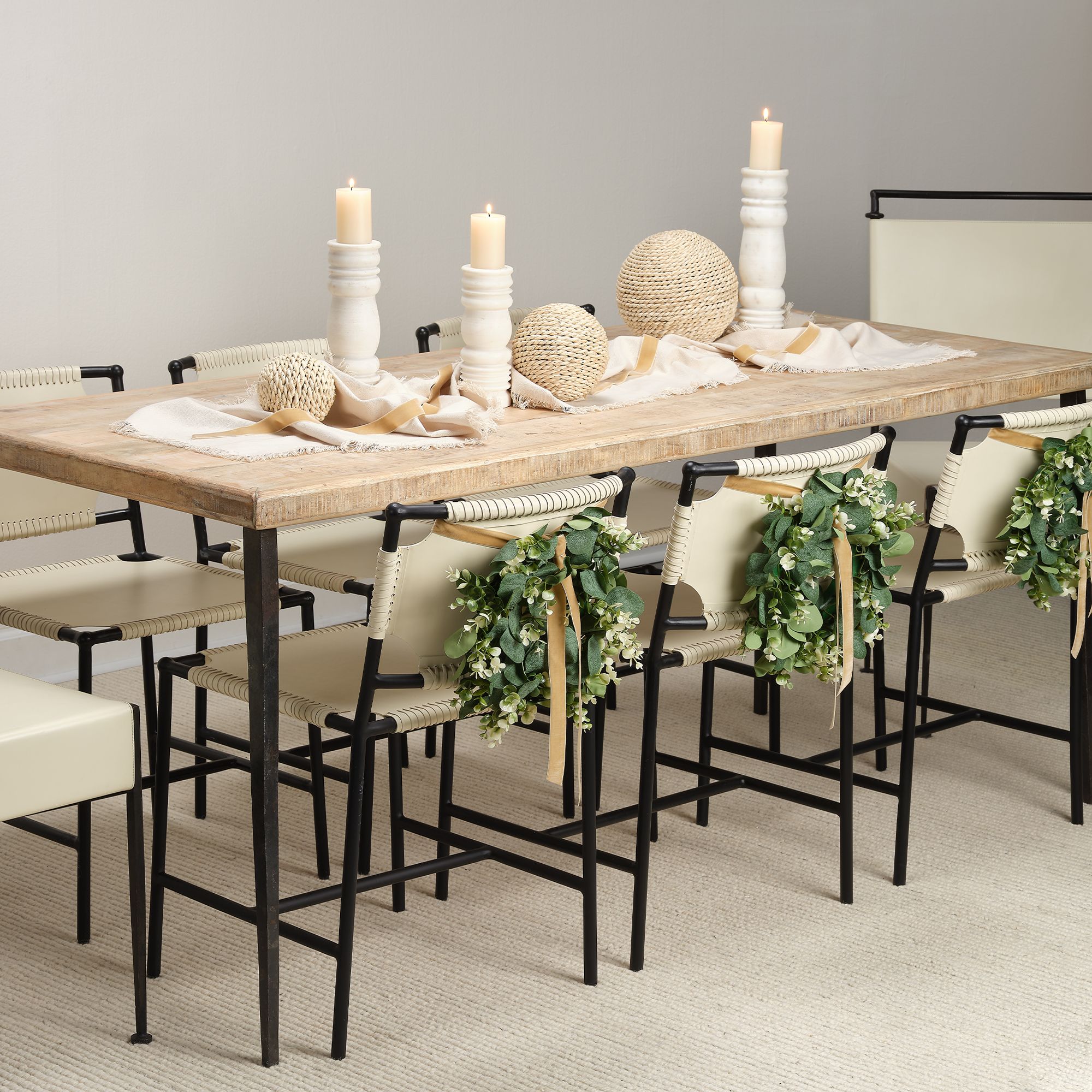 Image 7 Monument Marble Candlesticks (Set of 3) more views