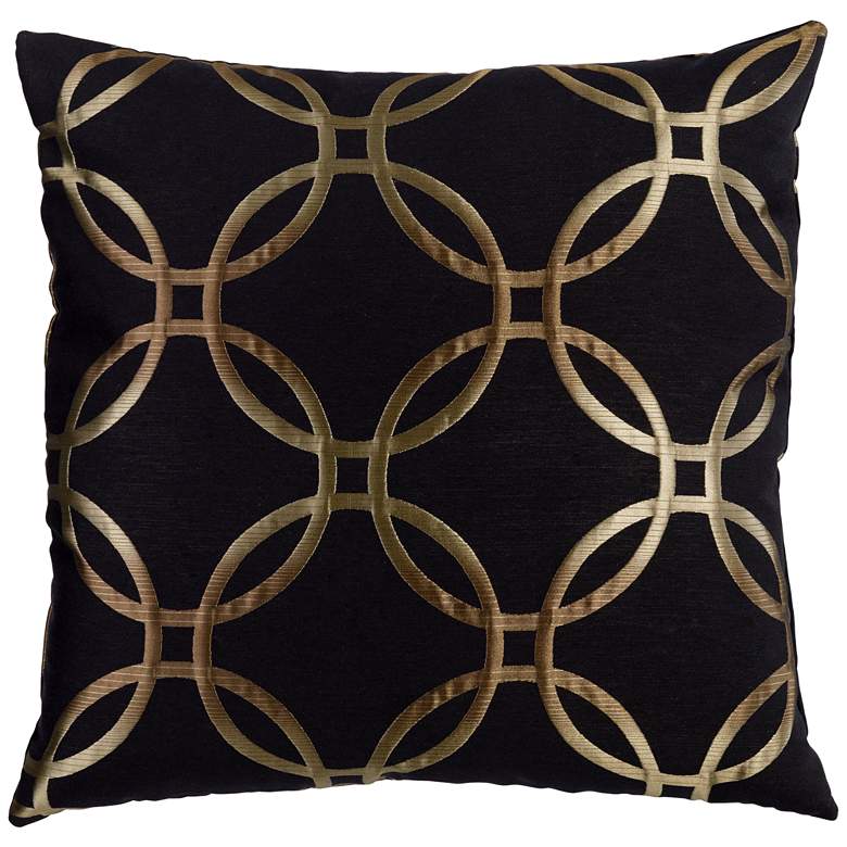Image 2 Monza Ebony 20 inch Square Throw Pillow