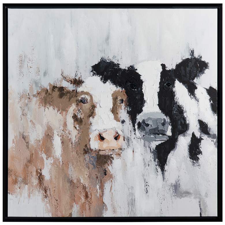 Image 1 Moo Moo Framed Wall Art Canvas