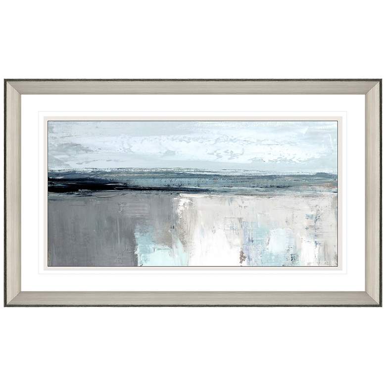 Image 2 Moody Coast I 52" Wide Rectangular Giclee Print Framed Wall Art