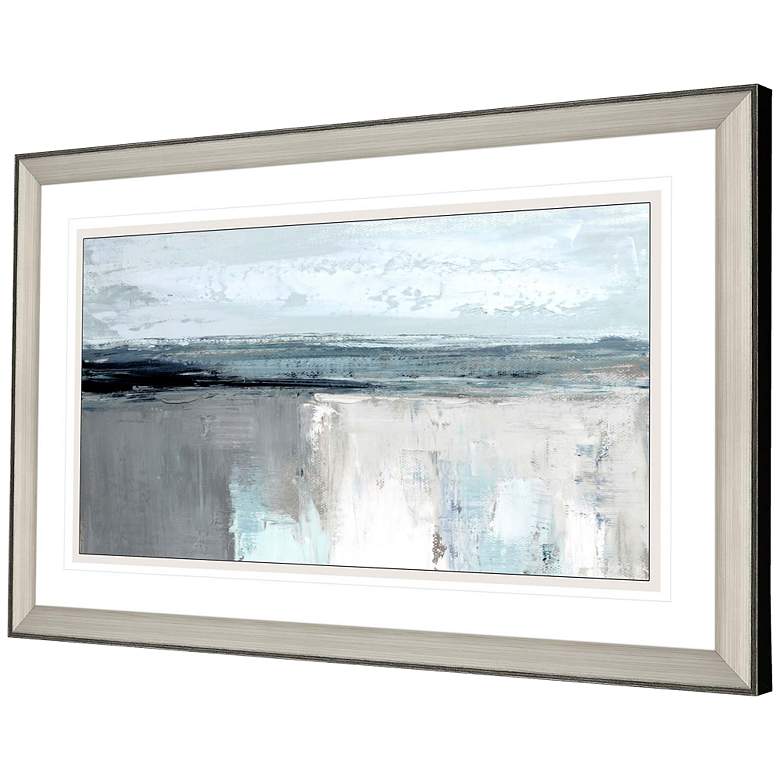 Image 4 Moody Coast I 52" Wide Rectangular Giclee Print Framed Wall Art more views