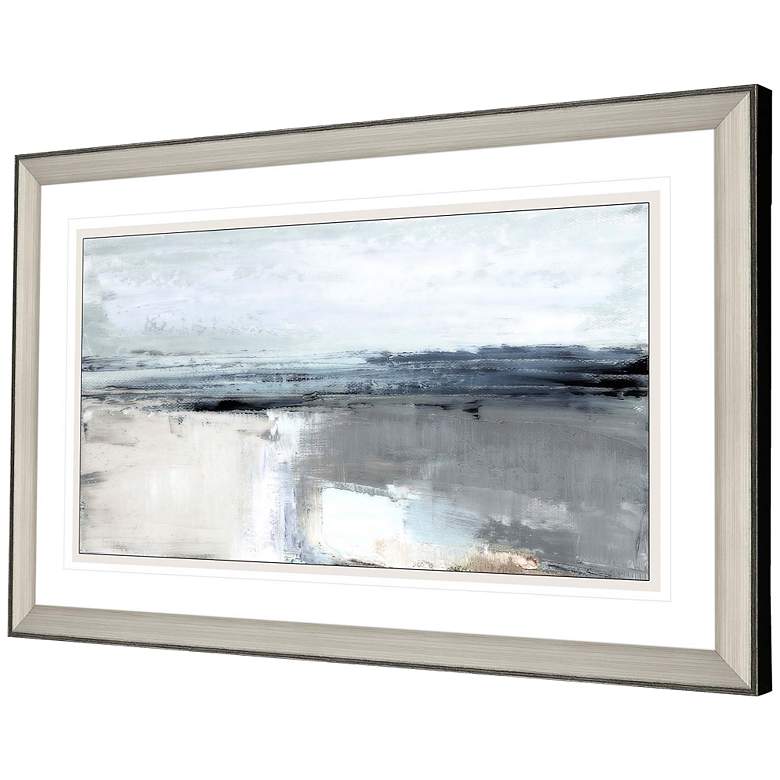 Image 4 Moody Coast II 52 inch Wide Rectangular Giclee Framed Wall Art more views