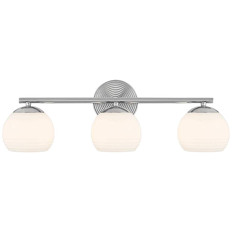 Image 4 Moon Breeze 24 3/4" Wide Polished Nickel 3-Light Bath Light more views