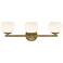 Moon Breeze 24 3/4"W Brushed Gold 3-Light Vanity Bath Light