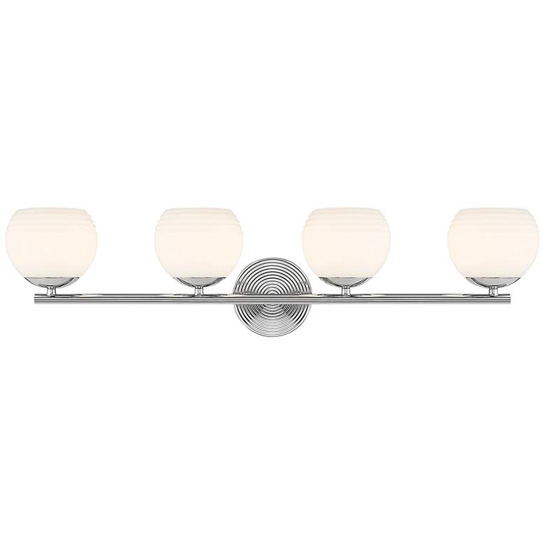 Image 2 Moon Breeze 32 1/2" Wide Polished Nickel 4-Light Bath Light