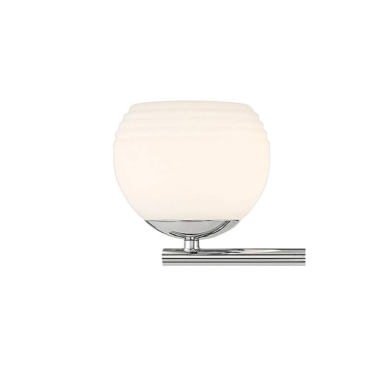 Image 3 Moon Breeze 32 1/2 inch Wide Polished Nickel 4-Light Bath Light more views