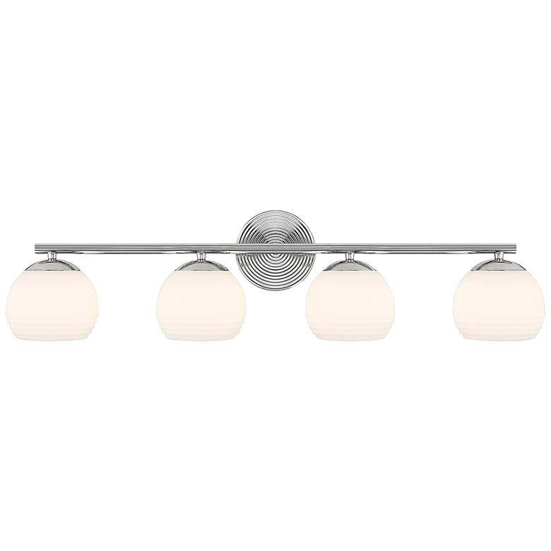 Image 4 Moon Breeze 32 1/2" Wide Polished Nickel 4-Light Bath Light more views