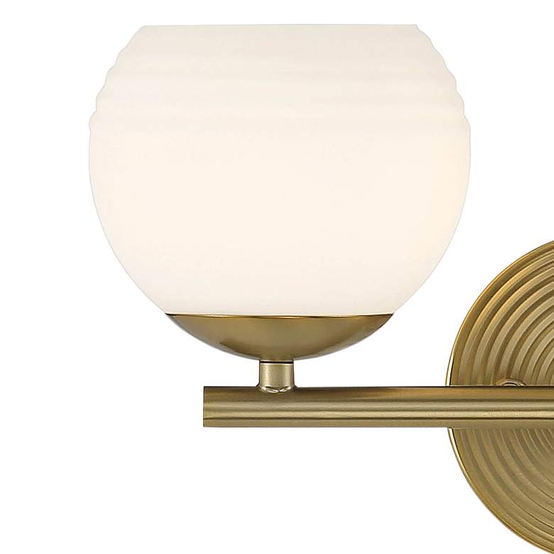 Image 3 Moon Breeze 8 1/4 inch High Brushed Gold 2-Light Wall Sconce more views