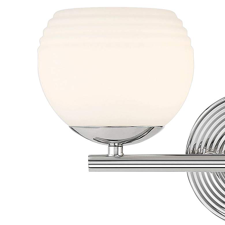 Image 3 Moon Breeze 8 1/4" High Polished Nickel 2-Light Wall Sconce more views