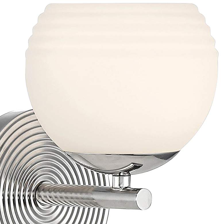 Image 4 Moon Breeze 8 1/4" High Polished Nickel Wall Sconce more views
