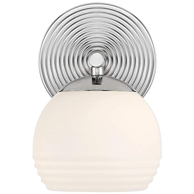 Image 5 Moon Breeze 8 1/4" High Polished Nickel Wall Sconce more views