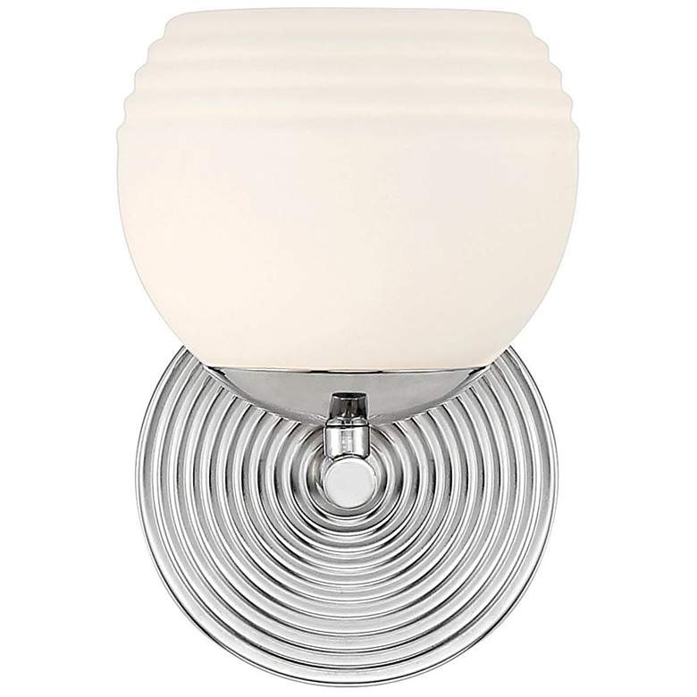 Image 6 Moon Breeze 8 1/4" High Polished Nickel Wall Sconce more views