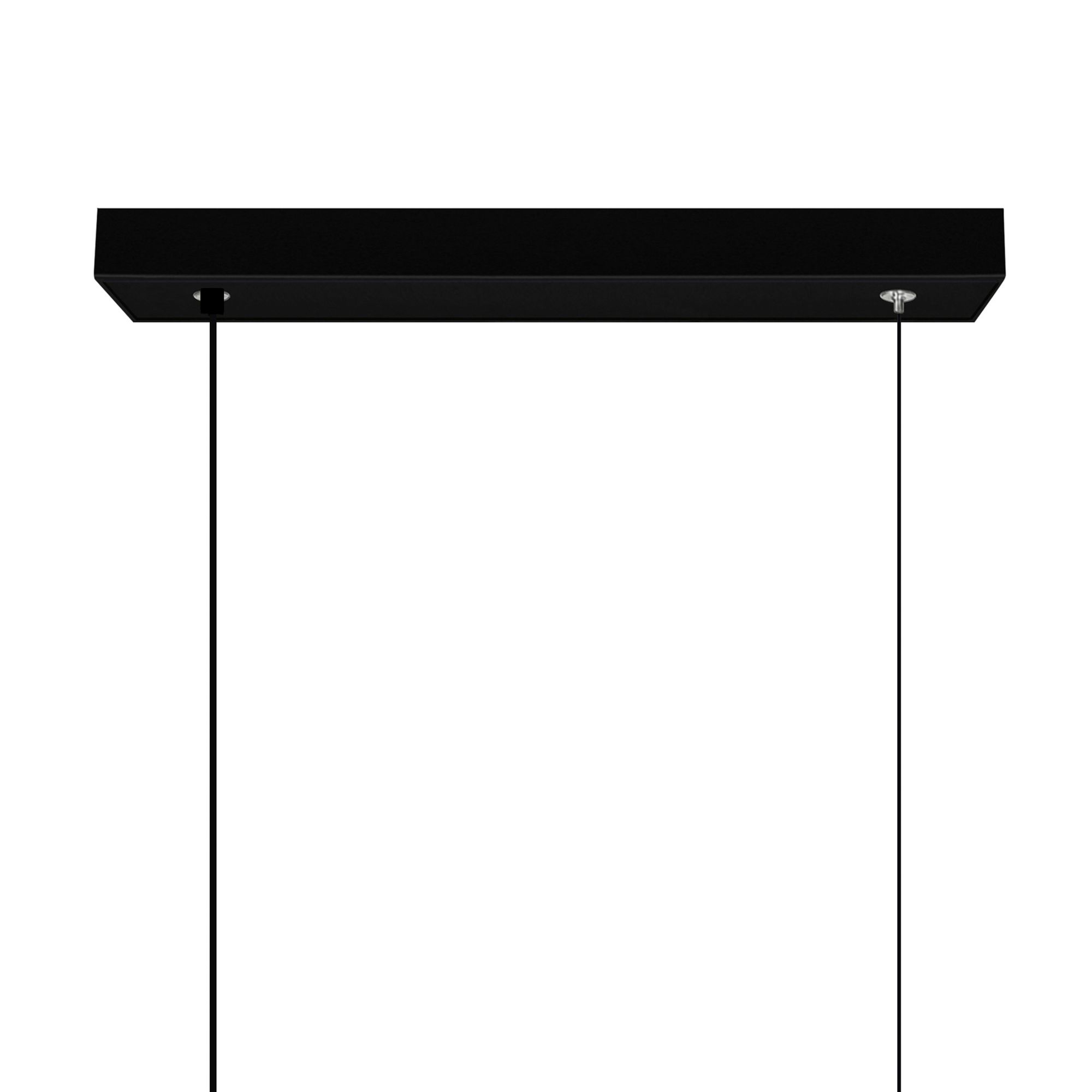 Image 6 Moon Integrated LED 54in Black Chandelier with Handcrafted Glass more views