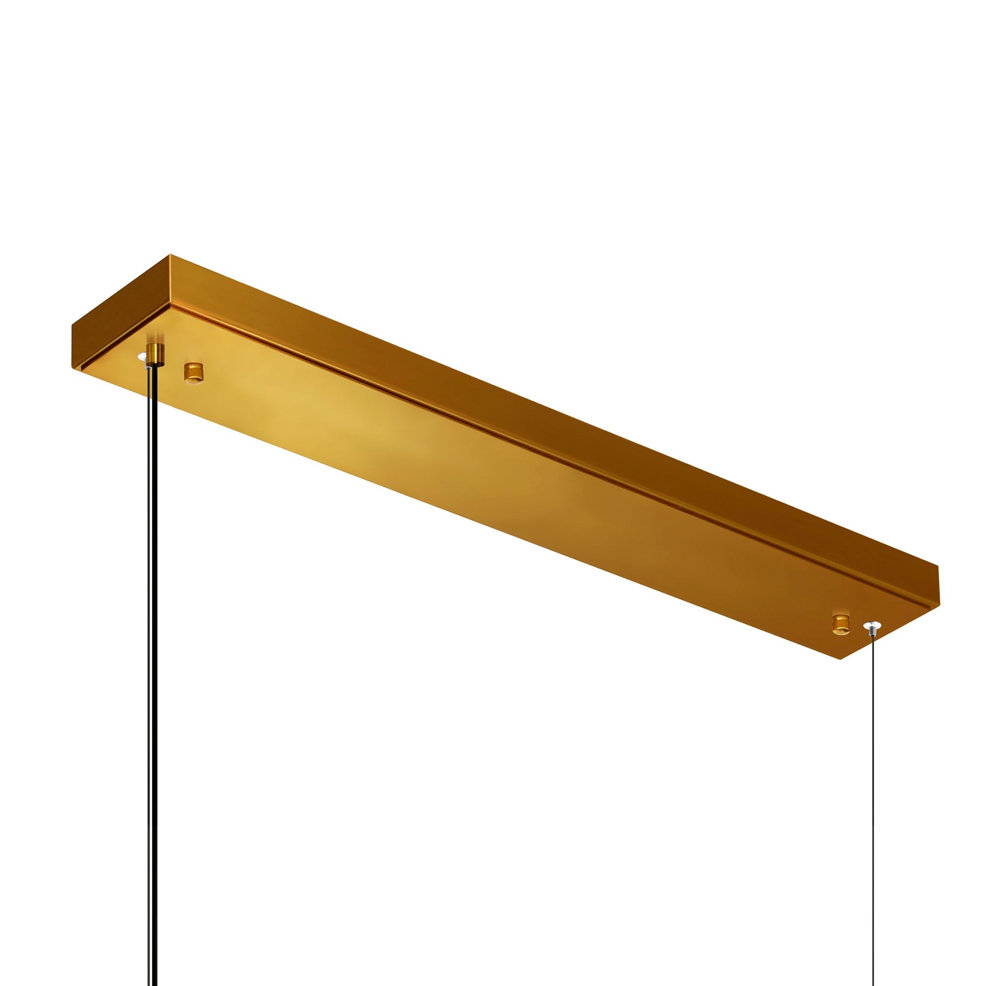 Image 7 Moon Integrated LED 70in Brass Chandelier with Handcrafted Glass more views