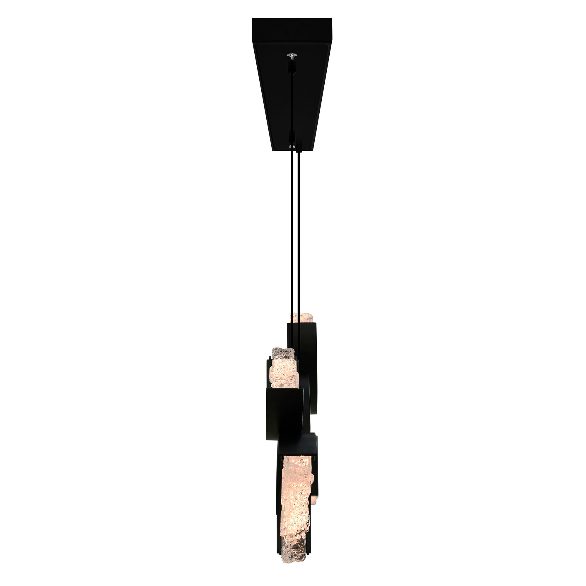 Image 3 Moon Integrated LED Black Chandelier more views
