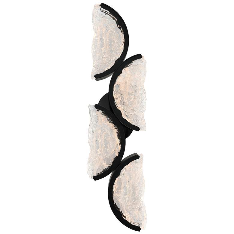 Image 1 Moon Integrated LED Black Wall Light