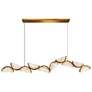Moon Integrated LED Brass Chandelier