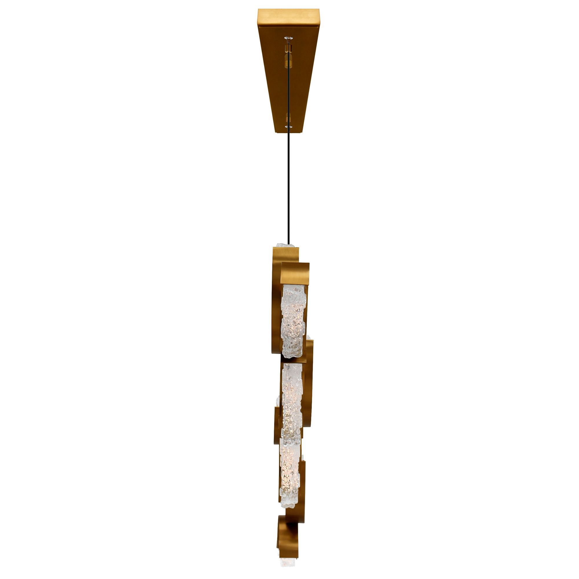 Image 4 Moon Integrated LED Brass Chandelier more views
