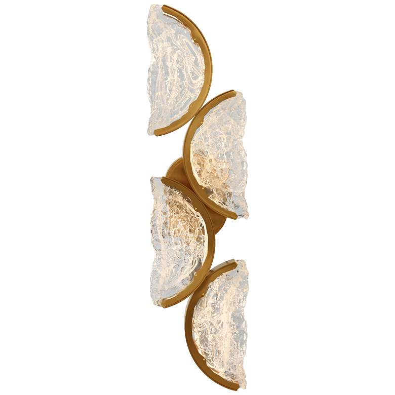 Image 1 Moon Integrated LED Brass Wall Light